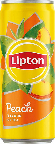 Lipton Ledový čaj černý broskev 330ml plech