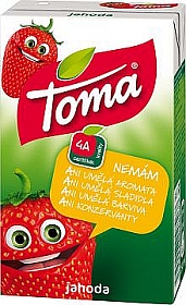 Toma jahoda s brčkem 0,25l Tetra Pak