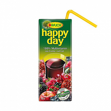 Rauch Happy Day červený multivitamín 0,2l