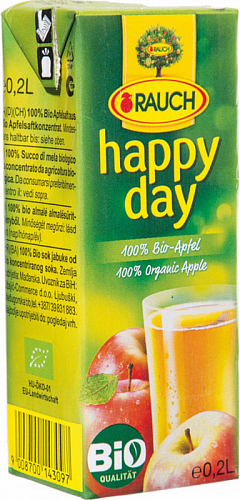 Rauch Happy Day jablko bio 0,2l