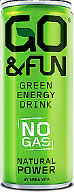 GO&FUN přírodní energetický nápoj sycený 0,33l plech