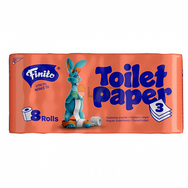 Finito Toaletní papír třívrstvý 100% celulóza 8ks