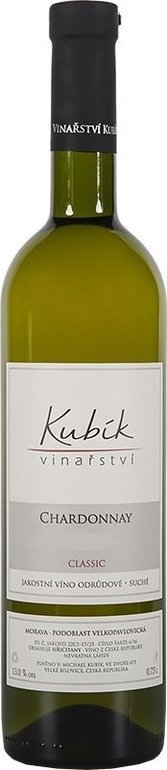 Chardonnay Classic 2021 0,7l Kubík