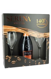 Prosecco Serena 1881 Valdobbiadene DOCG + 2 skleničky