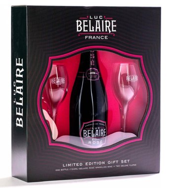 Luc Belaire Rare Rosé Extra Dry + 2 skleničky