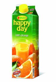 Happy day Pomeranč 100% 1l Tetra pak